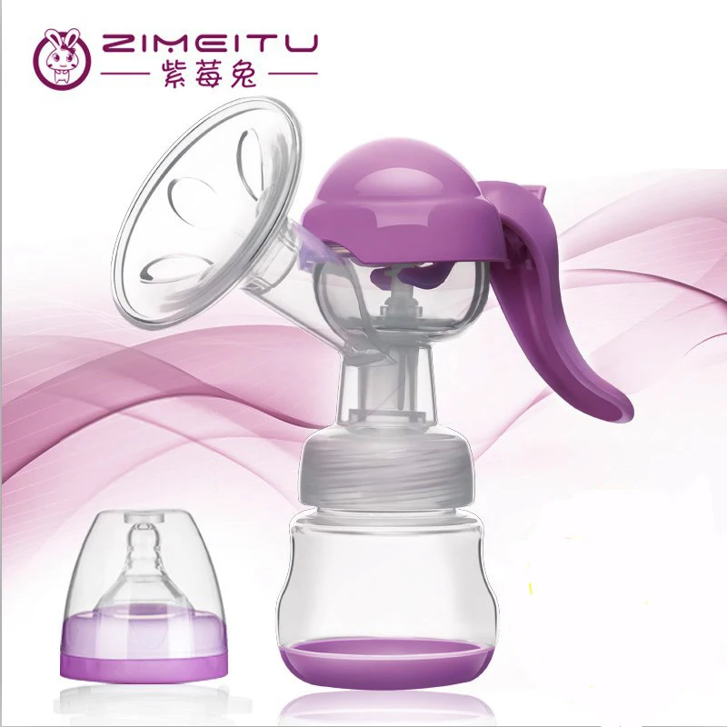 ZIMEITU Breast Pumps New Arrive 150ML Milk Baby Nipple Pump women Feeding Manual BPA FREE With retail box | Мать и ребенок