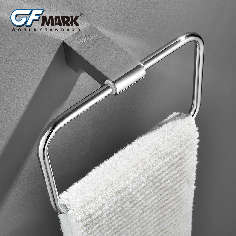 GFmark квадратные кольца для полотенец настенные аксессуары ванной комнаты кольцо