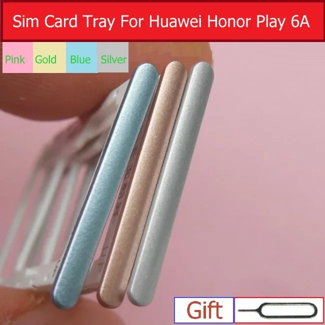 Подлинный лоток для Micro SD и SIM карт Huawei Honor Play 6A DLI AL10 L22 слот Sim карты памяти|Шлейфы