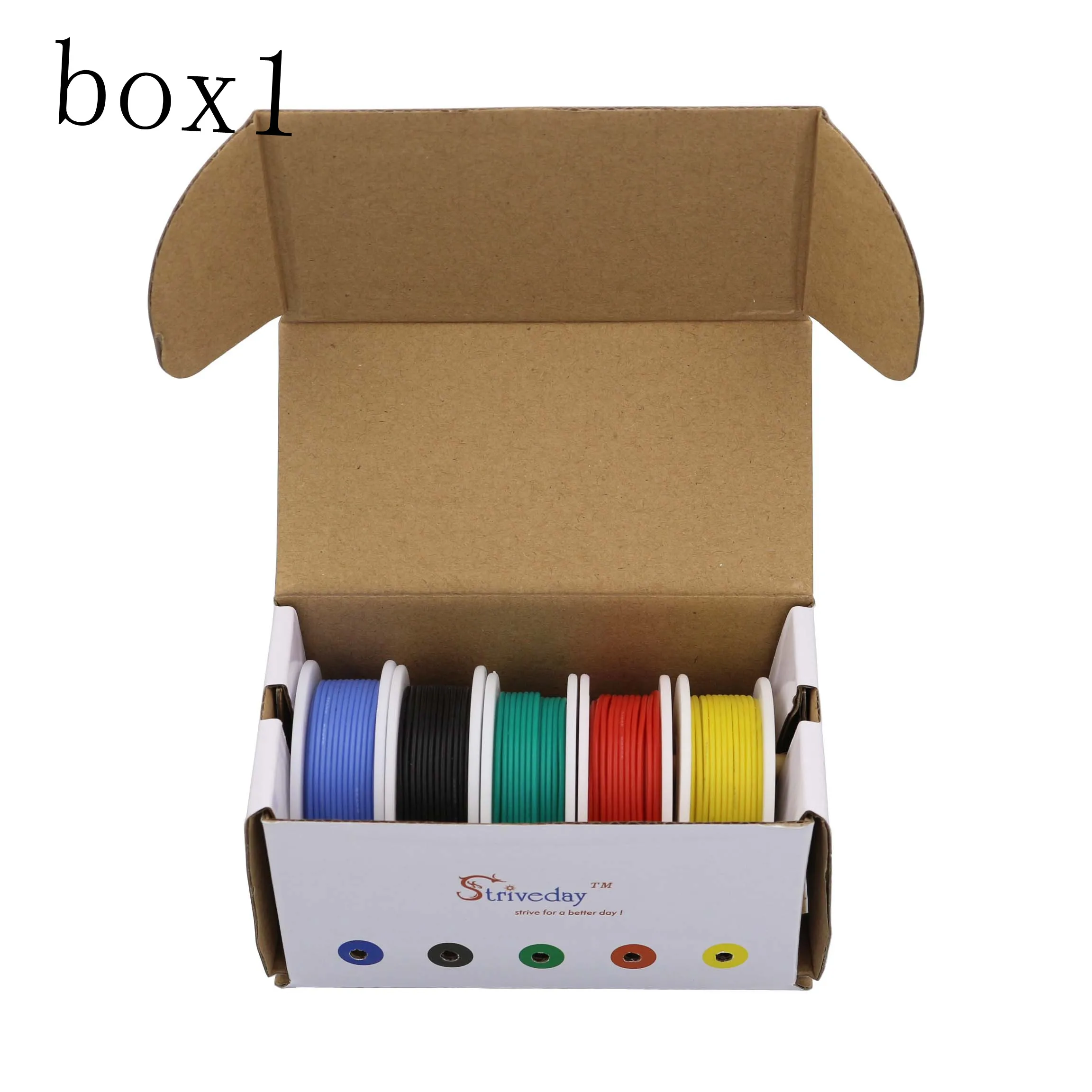 Гибкий силиконовый кабель 30 м 20AWG 5 цветов 1 коробка посылка|silicone wire cable|electric wireflexible