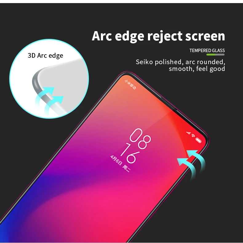 Закаленное стекло для Redmi K20 /K20 Pro 3D изогнутое полноэкранное защитное 9H Xiaomi Mi 9T /9T