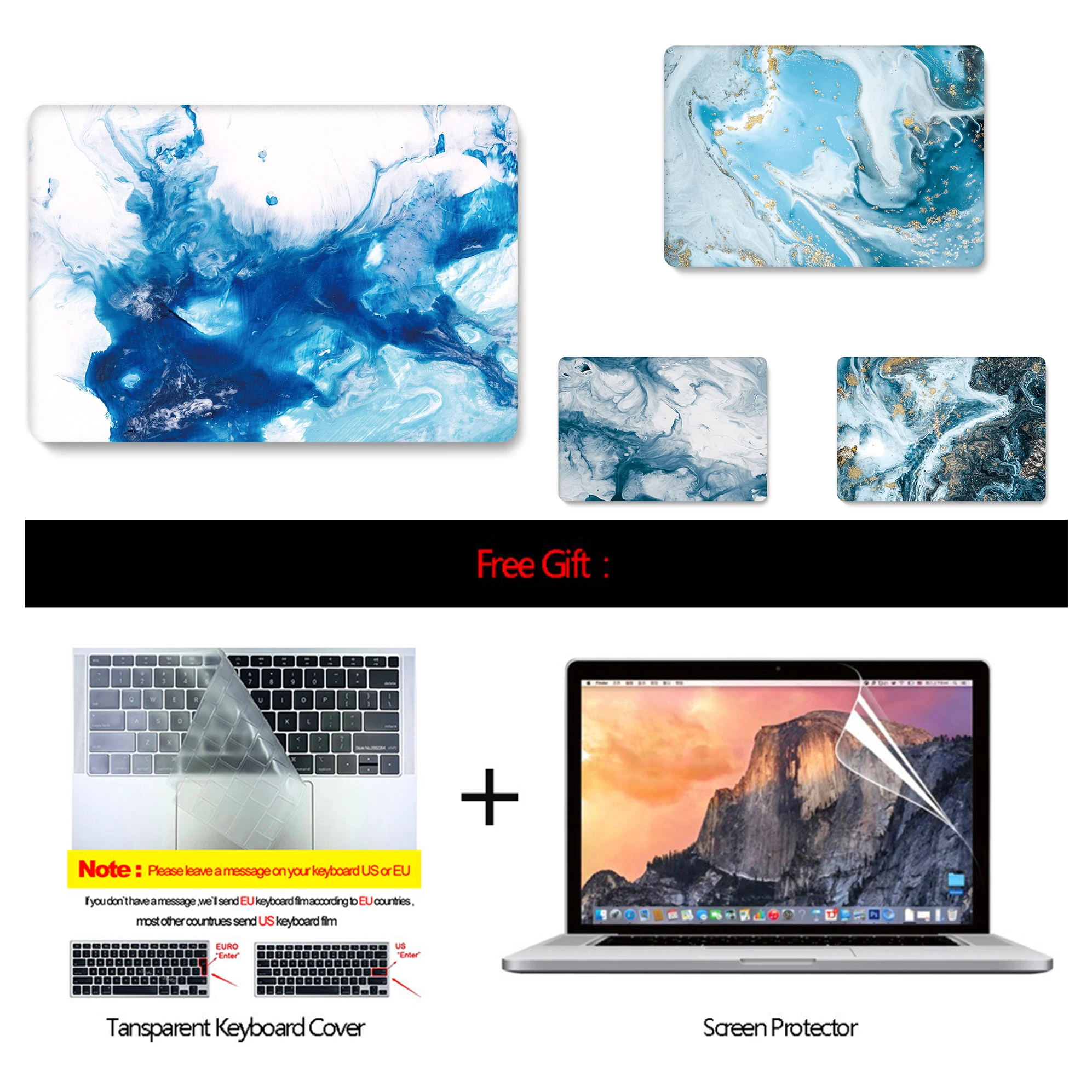Чехол для ноутбука MacBook Air Pro Retina 11 12 13 15 корпус Macbook дюймов модель A1989 A1990 A2159 с