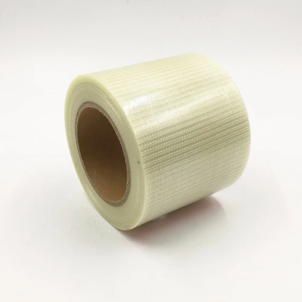 

Transparent Glass Grid Fiber Tape Model Aircraft Fixed Strong Single Waterproof Wear-resistant Mesh Tape 50 meter*100mm