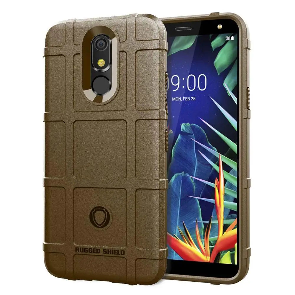 Армированный силиконовый защитный мягкий черный ТПУ чехол для LG K40 K12 Plus чехол для LG V30 V30+ V40 V50 G8 чехол thinq прочный защитный чехол - Цвет: Brown