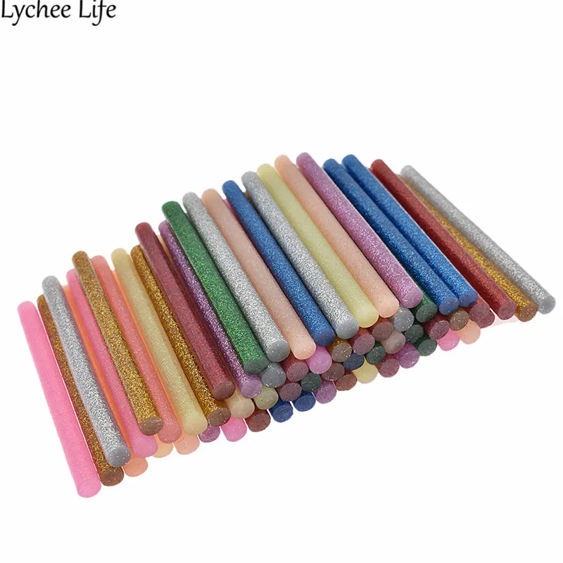 Lychee 60 шт. красочный термоплавкий клеевой пистолет мини для 7 мм палочек DIY ручной