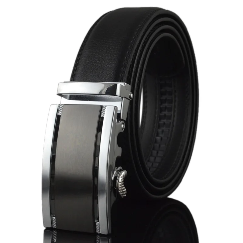 Деловые ремни для мужчин Ceinture роскошный ремень из натуральной кожи с пряжкой широкий ремень модные джинсы мужские Брендовые брюки ремень 130 см Q170 - Цвет: LY88102