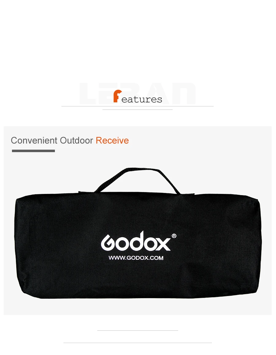 Софтбокс Godox 22*90 см 9*3" сотовый софтбокс с решеткой софтбокс с креплением Bowens для студии стробоскоп вспышка светильник