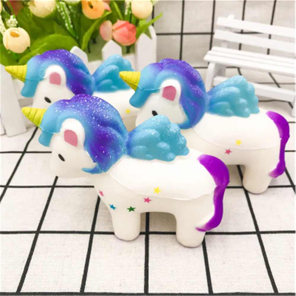 12 см огромные сжимаемые радужные единороги очень медленно восстанавливающие