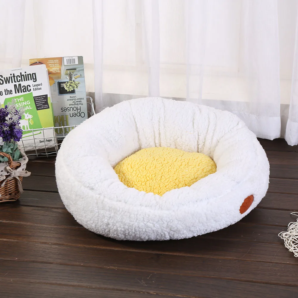 Pet Bed Egg Yolk Brand New Cat And Dog Cute Styling Simple Comfortable Skin Safe Healthy Moisture-Proof Breathable