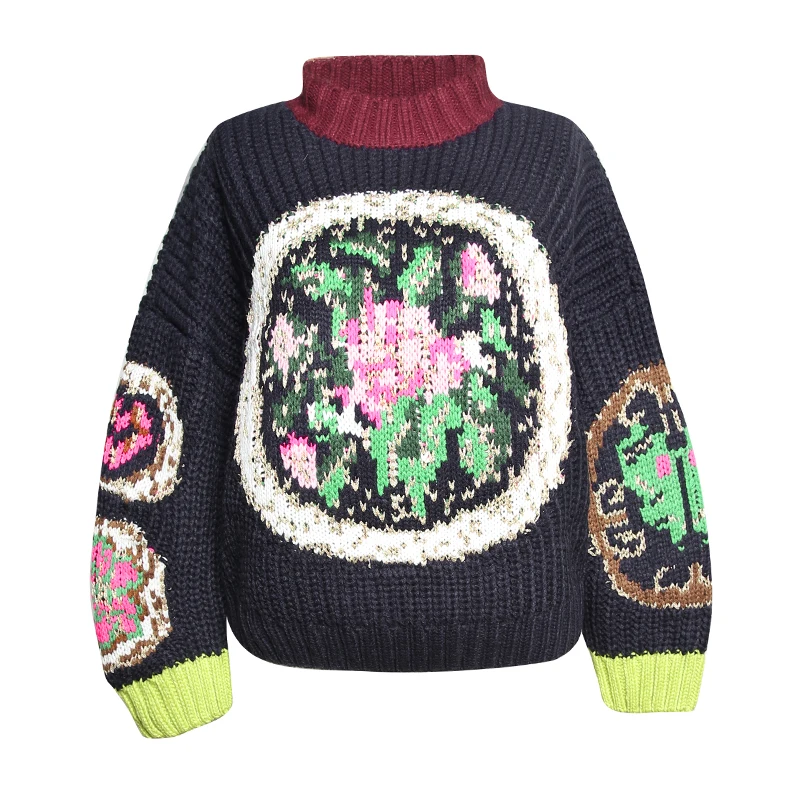 Демисезонный Новый Для женщин Повседневное вязаные крючком пуловеры женский