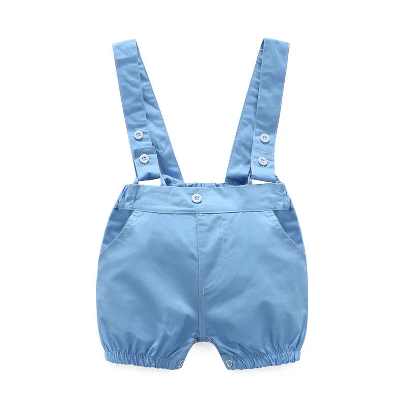 2016 новая голубая одежда в клетку для маленьких мальчиков с бантом + повседневные