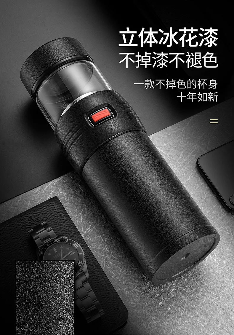KAXIFEI Termos бутылка с чайной заваркой из нержавеющей стали, бутылка для горячей воды, термосы для машины, чашка для взрослых, чай, кофе, спортивный подарок