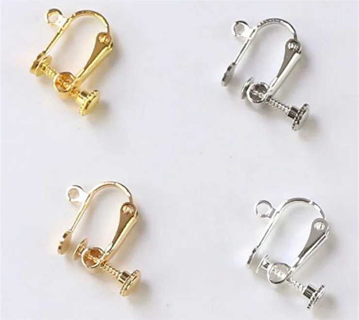 10pcs(5pair) Adjustable Screw Ear Clip No Hole DIY Handmade Jewelry | Findings &amp Components