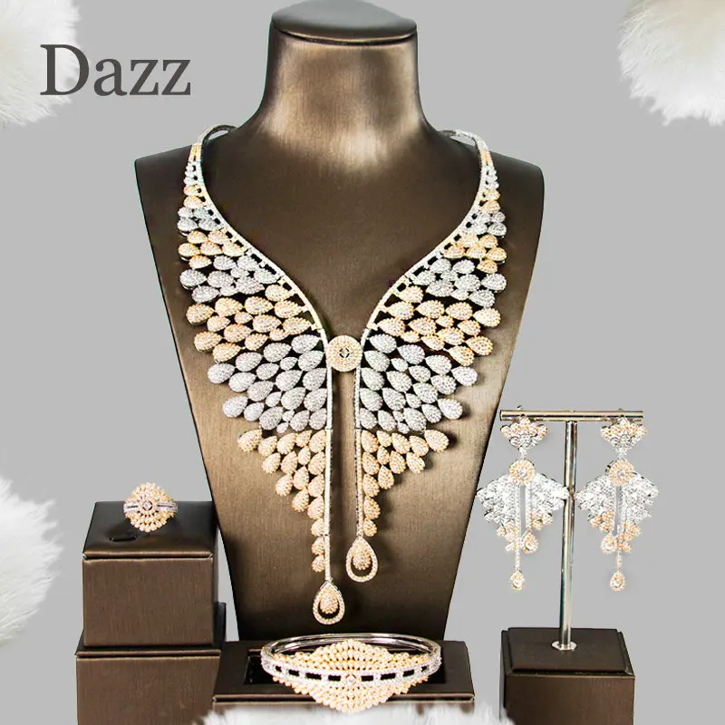 Dazz 5A роскошные 4 шт кисточка подвеска в форме бабочки CZ Циркон большие ювелирные