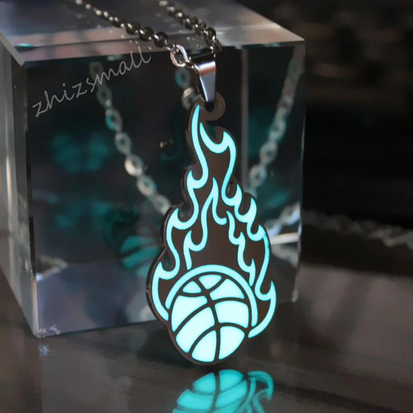 Баскетбольные подвески и ожерелья из нержавеющей стали в стиле панк рок|Ожерелья