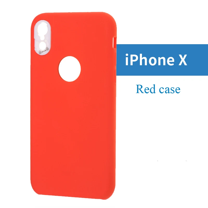 SIRUI мобильный корпус для iPhone X чехол силиконовый чехол Крышка портретный объектив широкоугольный объектив - Цвет: Красный