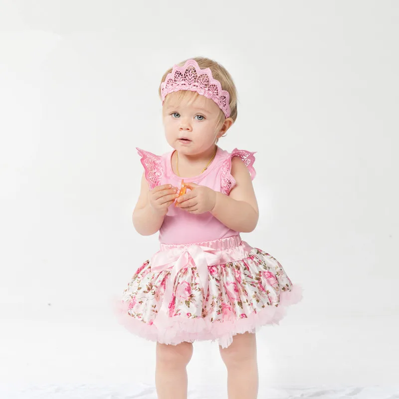 3 шт. детский кружевной комбинезон пачка для девочек|pink costume|girl costume kidsclothing bebe |