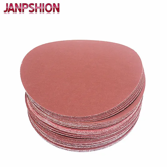 JANPSHION 40pc наждачная бумага для шлифовальной Красной круглой бумаги 6 &quot150 мм Grits