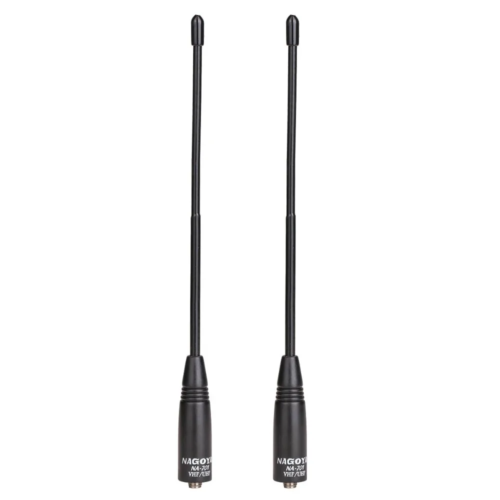 2 шт. ручная антенна Nagoya NA 701 SMA Female Dual Band NA701 для рации BaoFeng|Запчасти и аксессуары