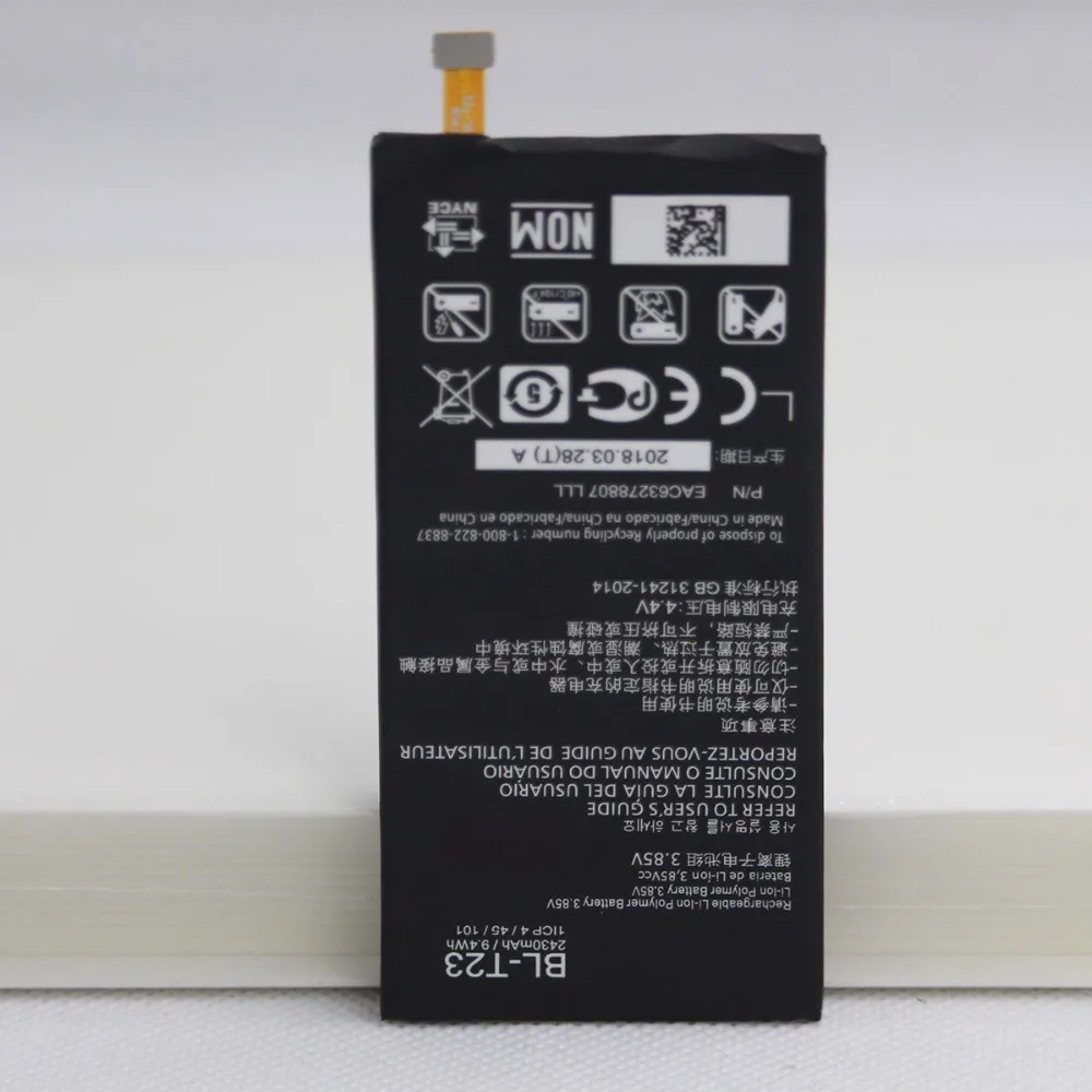 Сменный аккумулятор для телефона LG X Cam K580 K580Y F690 K580DS 2430/BLT23/BL T23 мАч с инструментами