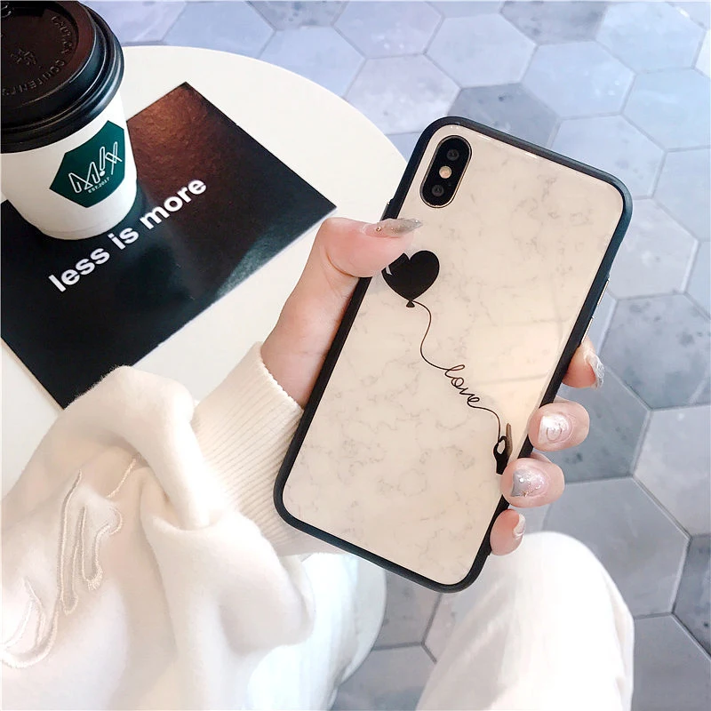 GlamPhoneCase стеклянный мобильный чехол для iPhone X 6 plus Жесткий Чехол 7 8 6splus простой