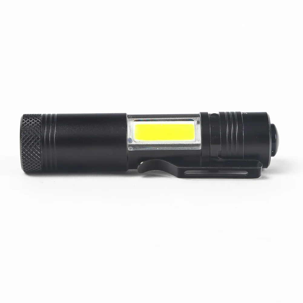 

New LED Flashlight Mini Portable ZOOM torchflashlight Camping Penlight Hiking Lighting lantern Lamp 3800LM XM-T6+COB Use Batte