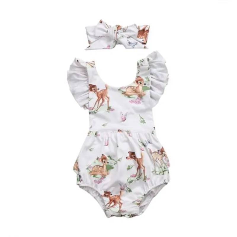 Комбинезон Emmababy для новорожденных младенцев маленьких девочек комбинезон с