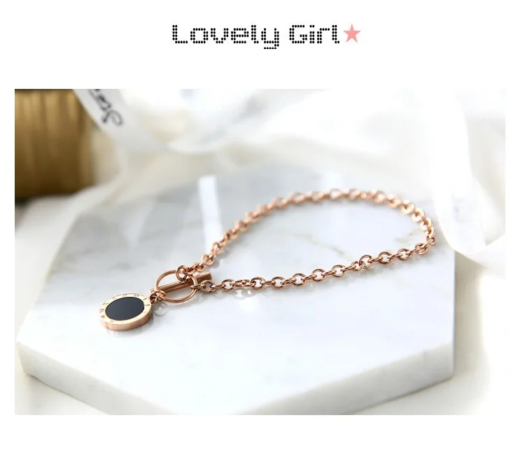 Титановая сталь цвет черный круглый корпус карты римское покрытие розовое