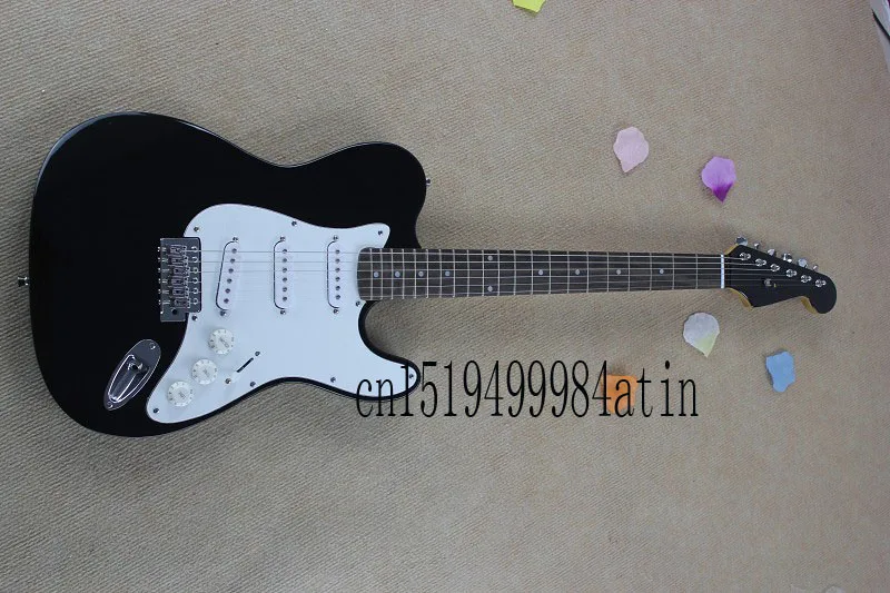Бесплатная доставка fingerplate из цельного куска дерева электрогитара Stratocaster @ 3 |