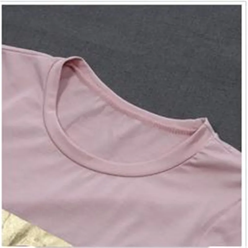 Женская Повседневная летняя футболка с коротким рукавом модная свободного кроя
