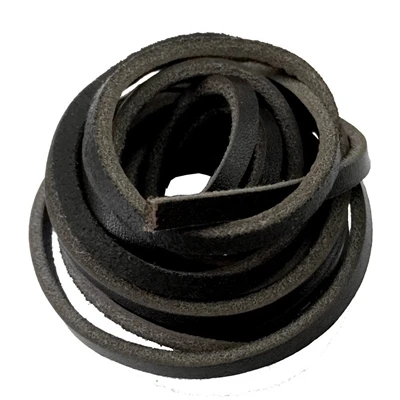 black Шнурки из натуральной кожи 1/8 дюйма шнурки для обуви шнурки разной длины 70-160 см - Цвет: black