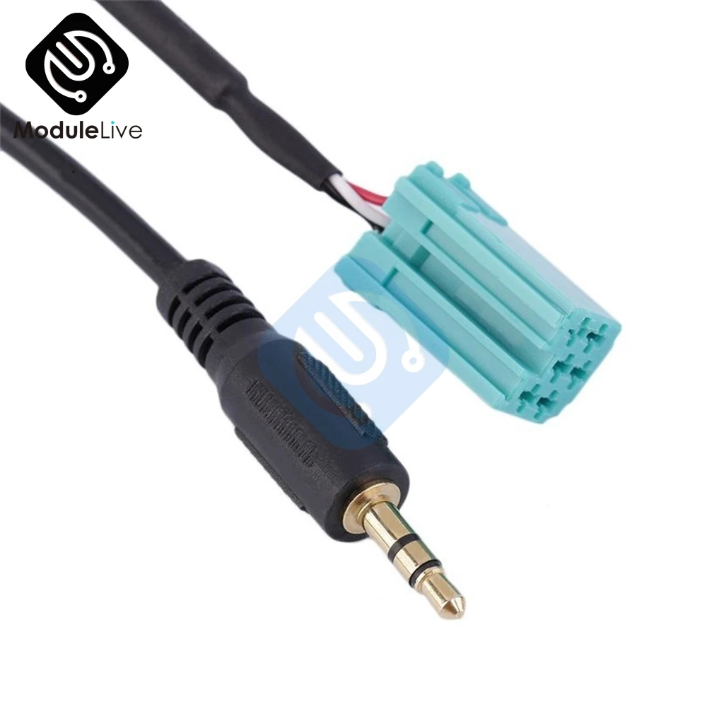 Переходник с Micro USB на 3 5 мм Mini ISO 1M Jack Aux аудиокабель для подключения Renault Clio Megane 2005