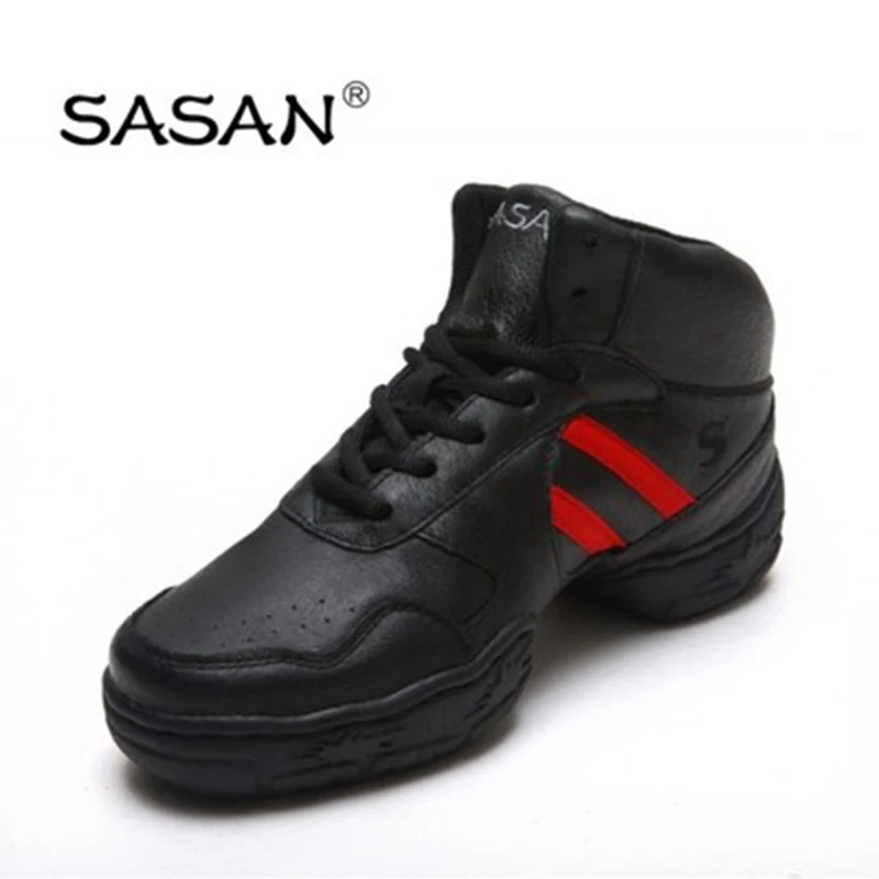 Sneakers Modern Jazz Dance Shoes Woman SASAN 8813 Women Shoes High grade Pigskin Material Breathable Odorization HEEL 4CM TPR