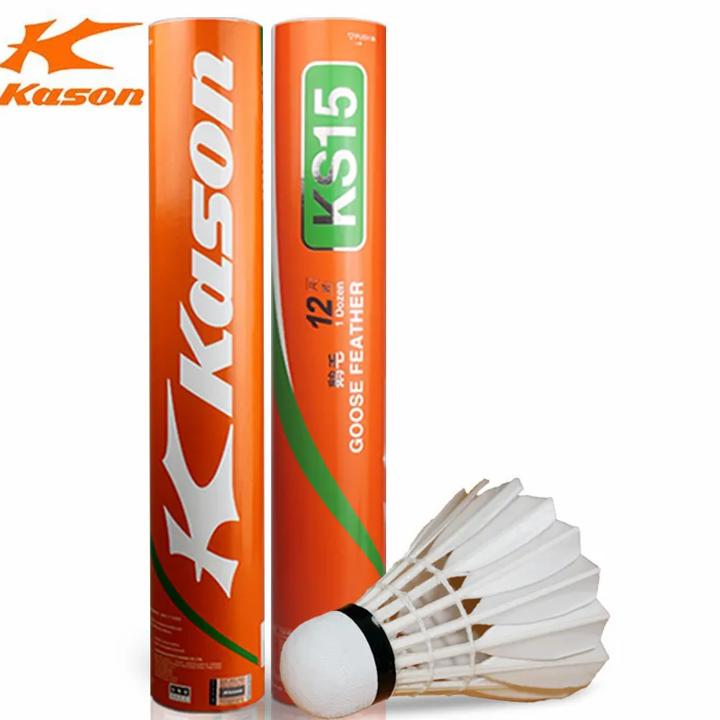 Оригинальный Волан для бадминтона KS15 1 баррель перьевая помпа гусиное перо