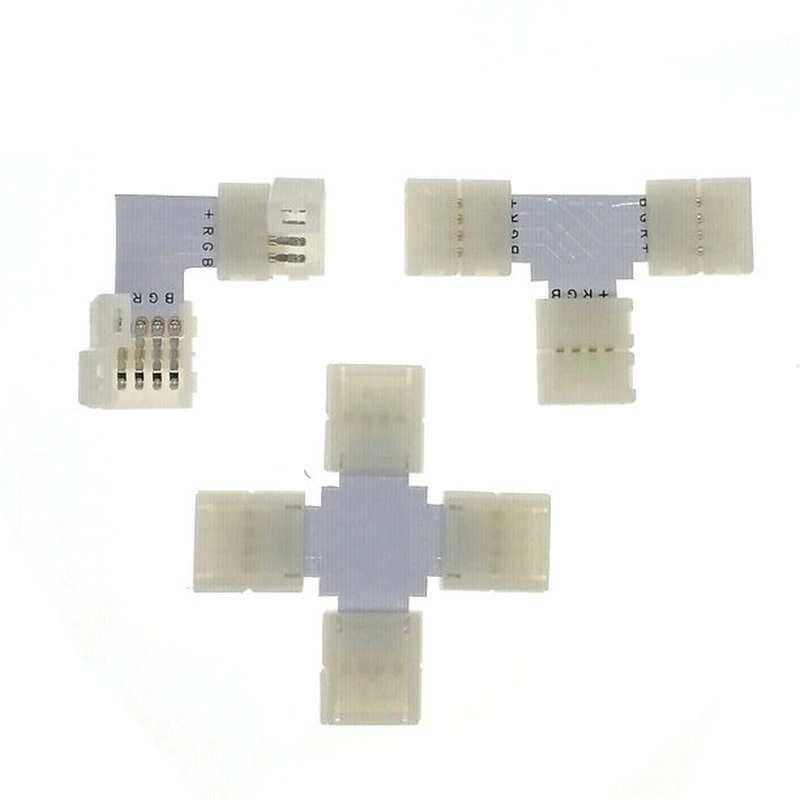 RGB Светодиодная лента разъем 4pin 10 мм L форма/T Форма/X форма Бесплатный сварочный 5