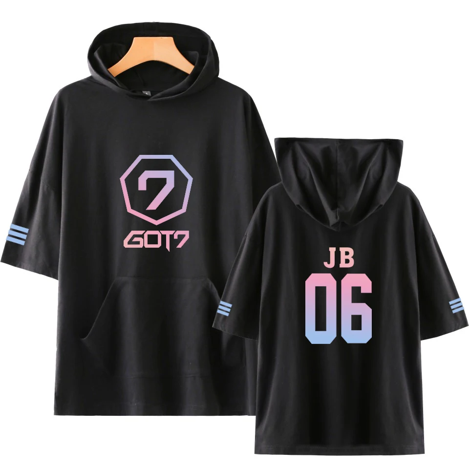 Frdun Tommy GOT7 JB 06 толстовки футболка BER крутая рубашка Kpop лето/осень в стиле «хип-хоп» в студенческом стиле Одежда Плюс Размеры XXS-4XL