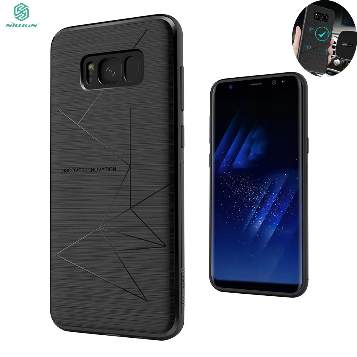 Беспроводное зарядное устройство Nillkin для Samsung Galaxy S8 Plus автомобильный Магнитный