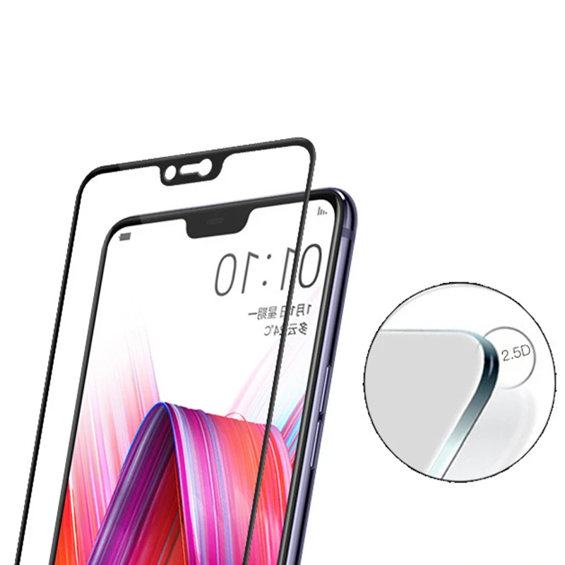 Для OPPO F7 F5 закаленное стекло для Vivo V11 Pro Y81 Y83 V9 Youth Y85 Z1 X21 полное покрытие 9H Защитная пленка для экрана Fundas