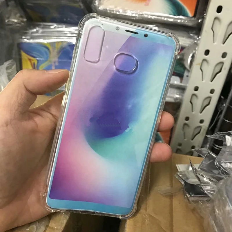 

10 шт., чехол с воздушной подушкой для Samsung Galaxy A6S, ультра прозрачный мягкий чехол из ТПУ