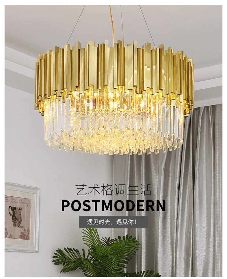Постмодерн хрустальная люстра для гостиной простая лампа ресторана