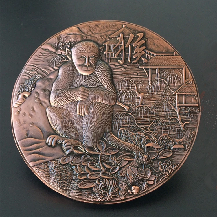 

Чистая медь, Двенадцать китайских знаков зодиака, медная тарелка, коллекция ручной работы