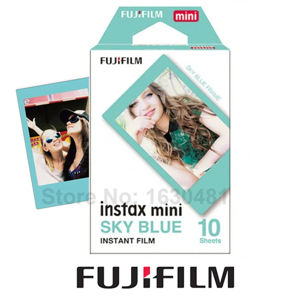 Подлинная Fujifilm Instax Mini 8 голубой фильм 10 листов для мини 9 70 90 Neo 25 50 s 300 камера поделиться SP-1 SP-2 принтер Polaroid