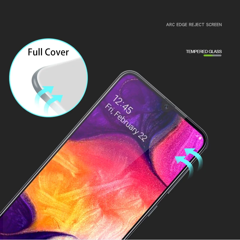 3D закаленное стекло с высоким содержанием алюминия для Samsung Galaxy A40 полноэкранная