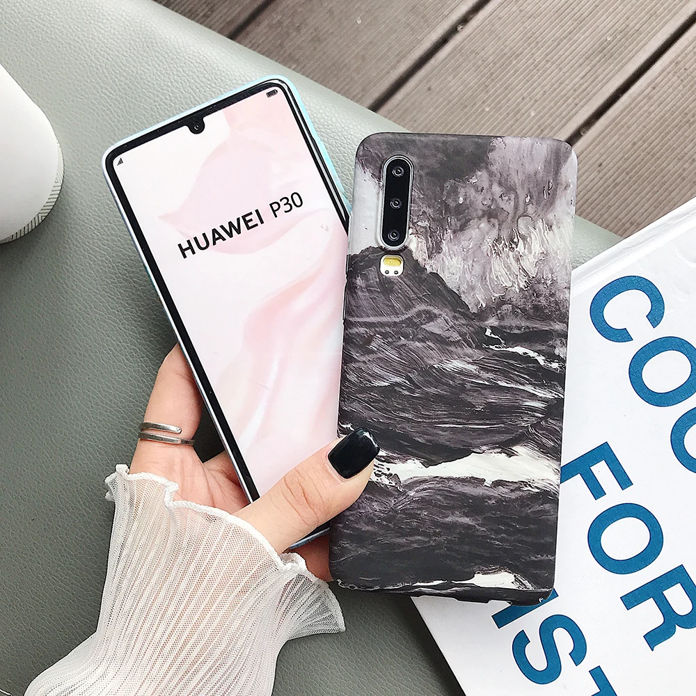 Классические треснувшие мраморные Чехлы LOVECOM для Huawei P30 Lite P20 Pro Mate 20 Honor 10 из