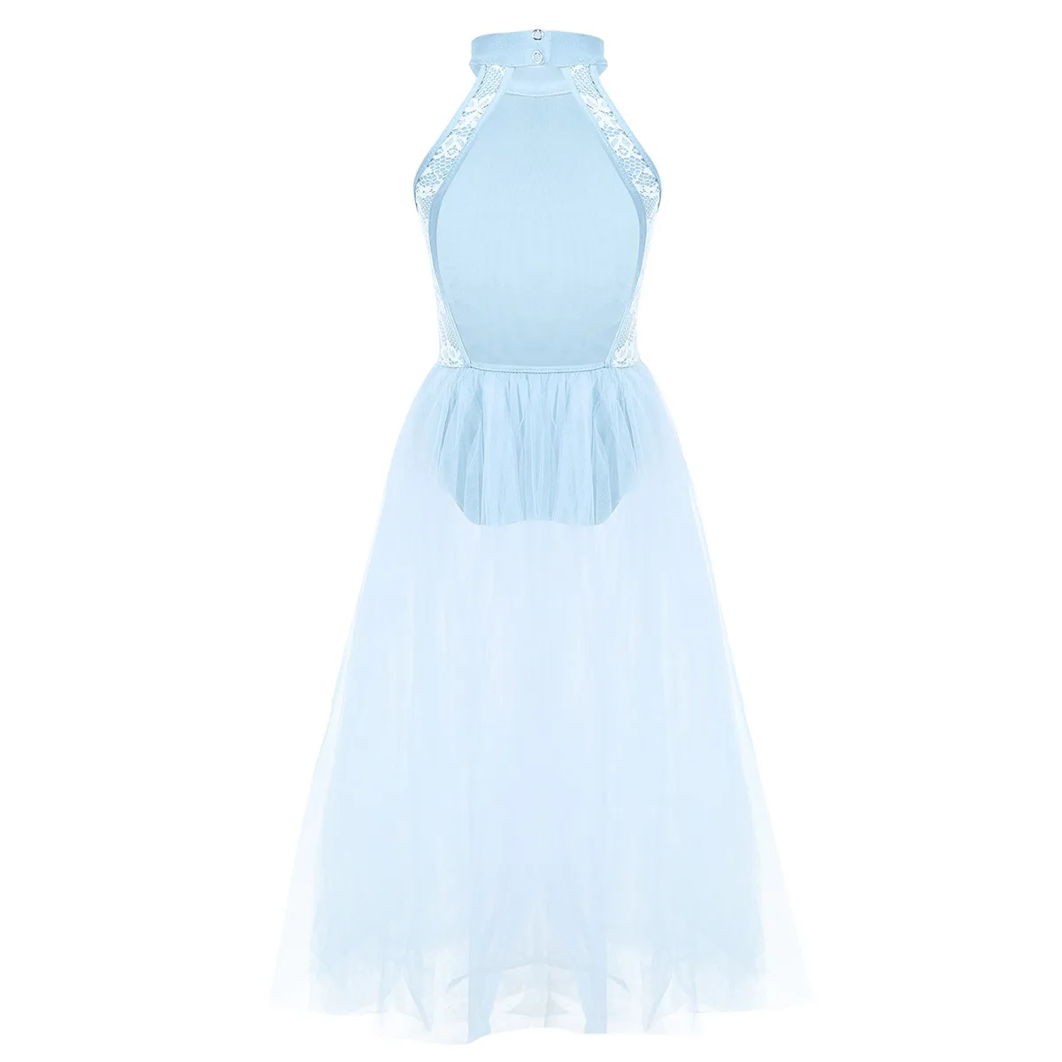 Детское кружевное платье пачка без рукавов для девочек с открытой спиной