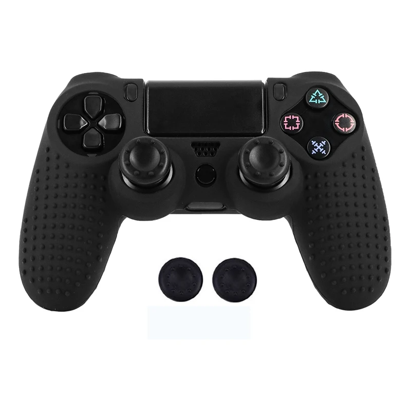 Противоскользящий силиконовый резиновый чехол для sony playstation 4 PS4 Pro тонкий контроллер с 2 джойстиками
