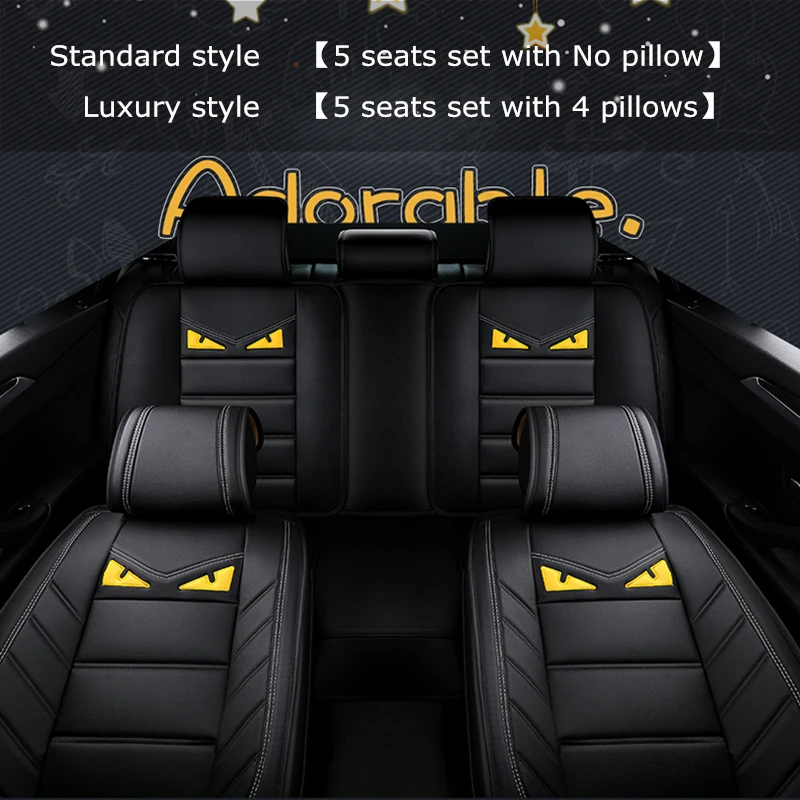 Новинка чехол для автомобильных сидений с мультяшным принтом набор подушек из