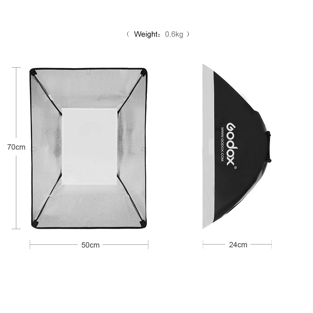 Софтбокс Godox 50x70 см 20x27 дюймов Универсальное крепление софтбокс для универсальной