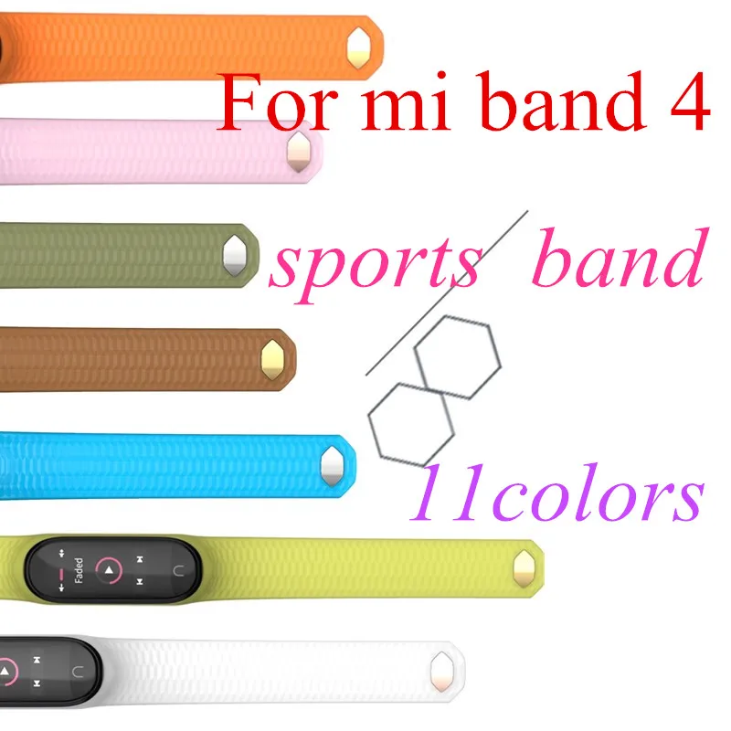Mi Band 4 3 ремешок силиконовый ремешок браслет для Xiaomi mi band 4 3 Аксессуары для ремешка mi band 4 3 умные браслеты mi Band 4 3