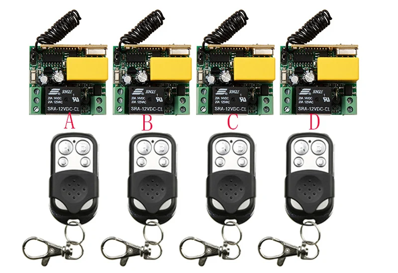 Беспроводная лампа/окно/жалюзи для гаража 220 В переменного тока 1 канал 10 А|220v wireless